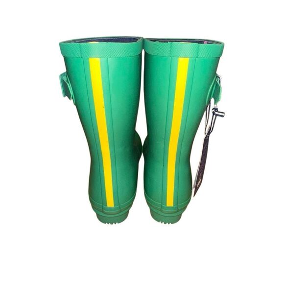 Joules winter Neoprene Lined Green Rain Boots sz 10 Rubber garden, puddle, cute - Picture 2 of 9